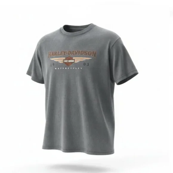 Genuine Harley-Davidson Men’s T-Shirt Sz Large Gray New Smyrna Beach Florida - Picture 12 of 12